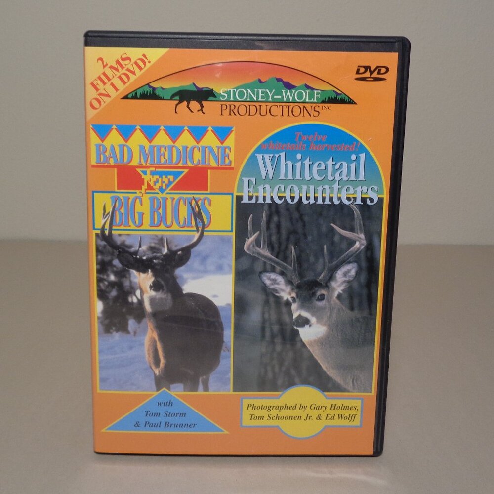 BAD MEDICINE FOR BIG BUCKS & WHITETAIL ENCOUNTERS / New DVD / 2 Films